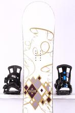 148 dames snowboard FIREFLY TWISTER, White/gold, CAMBER, Verzenden, Gebruikt, Board