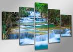 Nieuw * 5 Luik van Canvas * Waterval XXL 200x100cm, Huis en Inrichting, Nieuw, 125 cm of meer, Ophalen of Verzenden, Schilderij