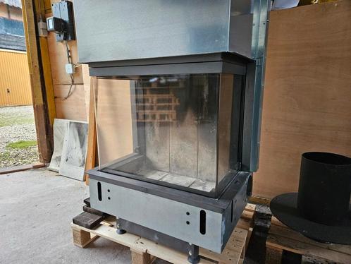 KALFIRE W66 48S LIFTDEURHAARD drie zijdig houtkachel inbouw, Huis en Inrichting, Kachels, Zo goed als nieuw, Inbouw, Houtkachel
