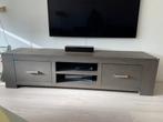 Eiken tv kast bruin/grijs, Ophalen, Minder dan 50 cm, Gebruikt, Eikenhout