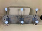 Vintage brocante kapstok met 3 haken, Ophalen of Verzenden