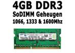 4GB DDR3 SoDIMM Laptop Geheugen | 1066-1600Mhz | PC & Apple, Computers en Software, RAM geheugen, Gebruikt, Ophalen of Verzenden
