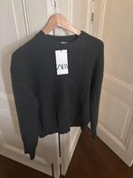 Zara grijze knitted sweater, antraciet kabeltrui maat M, Maat 38/40 (M), Zara, Nieuw, Ophalen of Verzenden