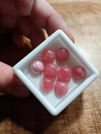 Ronde Rhodochrosiet cabochons, Ophalen of Verzenden, Zo goed als nieuw