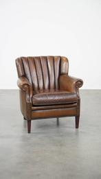 Subtiele, prachtig gekleurde schapenleren fauteuil, Huis en Inrichting, Fauteuils, Ophalen, Gebruikt, Klassiek, 75 tot 100 cm