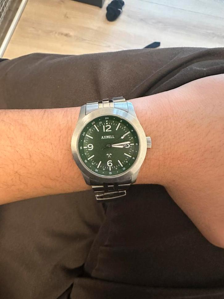 Axwell watch 42mm, Sieraden, Tassen en Uiterlijk, Horloges | Heren, Zo goed als nieuw, Overige merken, Staal, Ophalen of Verzenden