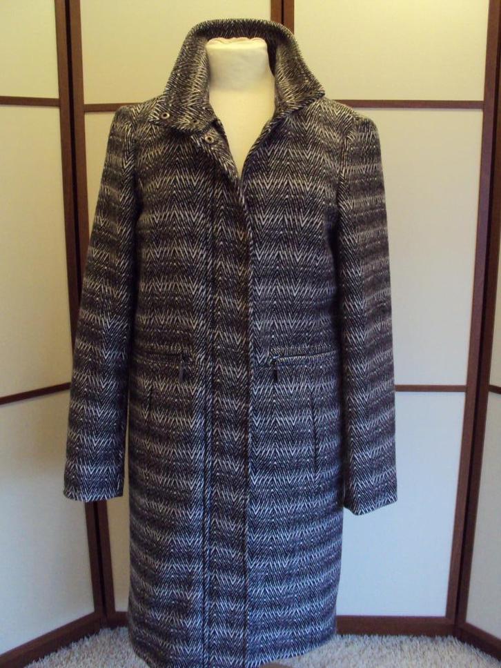 Vero Moda jas / zwart - wit / M / z.g.a.n., Kleding | Dames, Jassen | Winter, Zo goed als nieuw, Maat 38/40 (M), Zwart, Ophalen of Verzenden