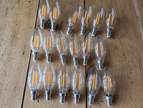 18 kaarslampen, transparant, Osram 5 wt - dimbaar zgan, Huis en Inrichting, Lampen | Losse lampen, Zo goed als nieuw, Led-lamp