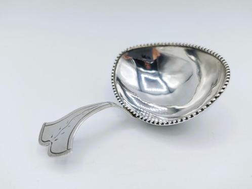 Zilveren theeschepje, J.A. de Haas, Amsterdam, 1798, Antiek en Kunst, Antiek | Goud en Zilver, Zilver, Verzenden