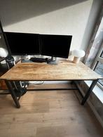 Vida XL Mango Houten Bureau/Eettafel - Zo Goed Als Nieuw, Huis en Inrichting, Bureaus, Ophalen, Zo goed als nieuw, Bureau