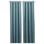 Ikea Birtna blauwe gordijnen, Ophalen of Verzenden, Zo goed als nieuw, 200 cm of meer