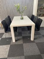 Eettafel Met een kleine Tafeltje erbij, Gebruikt, Eikenhout, Vijf personen of meer, 150 tot 200 cm