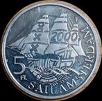 55# Amsterdam Sail 2000 5 Florijn, Postzegels en Munten, Penningen en Medailles, Ophalen of Verzenden, Overige materialen