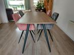 eettafel 180 x 90 met WOOOD Tablo onderstel, Huis en Inrichting, Tafels | Eettafels, Ophalen, Gebruikt, 50 tot 100 cm, Vijf personen of meer