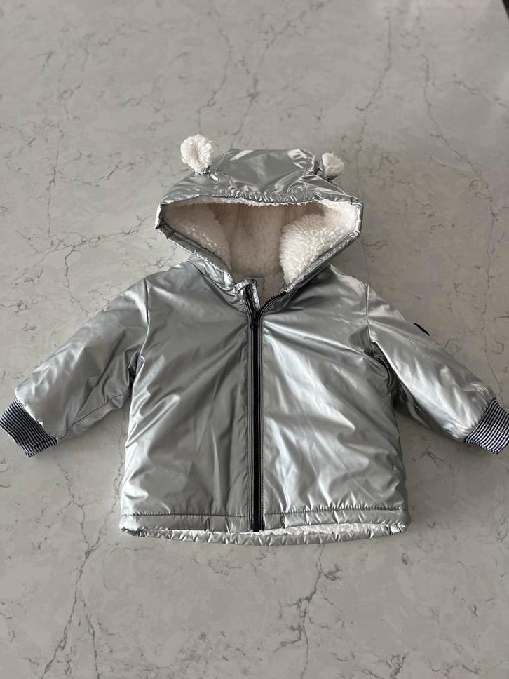 Petit Bateau Winterjas - Maat 68, Kinderen en Baby's, Babykleding | Maat 68, Zo goed als nieuw, Jongetje of Meisje, Jasje, Ophalen of Verzenden