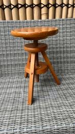 Grenen verstelbare kruk, Ophalen, Gebruikt, Hout