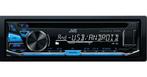 JVC KD-R472 autoradio aux usb cd fm blauw 1din radio hifi, Ophalen of Verzenden