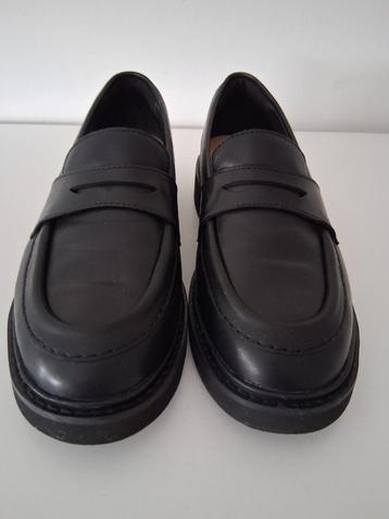 Clarks zwarte leren instappers mt.39  *NIEUW* beschikbaar voor biedingen