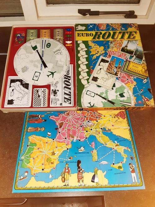 Euro route vintage Jumbo, Hobby en Vrije tijd, Gezelschapsspellen | Bordspellen, Ophalen of Verzenden