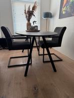 4 eetkamerstoelen Ferro antraciet, Ophalen, Overige kleuren, Zo goed als nieuw, Vier
