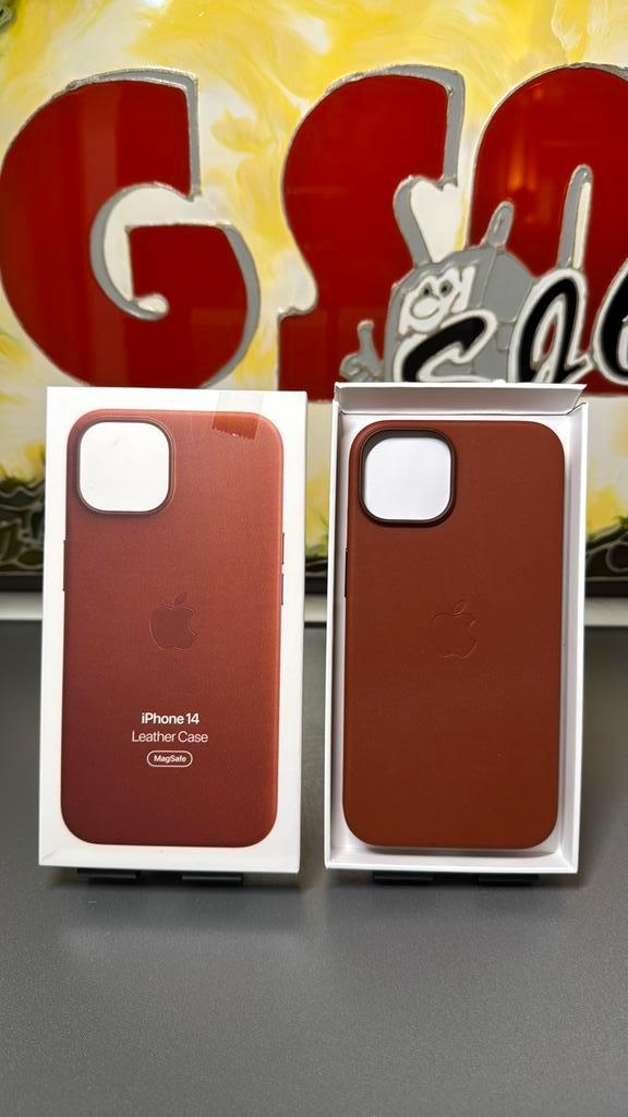 Apple iPhone 14 Leather Case Umber, Telecommunicatie, Mobiele telefoons | Hoesjes en Frontjes | Apple iPhone, Nieuw, iPhone 14