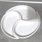 Menage bord 3-delig, op houten standaard borrel Antipastiera, Ophalen of Verzenden, Porselein, Bord of Schaal