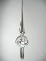 (F) Piek met drie deuken. Zilver met gesuikerde versiering, Diversen, Kerst, Ophalen of Verzenden, Gebruikt