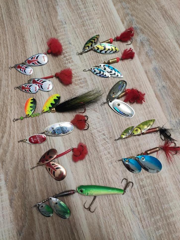 Partijtje tandemspinners o.a. SPRO / Ultimate ( kunstaas ), Watersport en Boten, Hengelsport | Roofvissen, Zo goed als nieuw, Overige typen