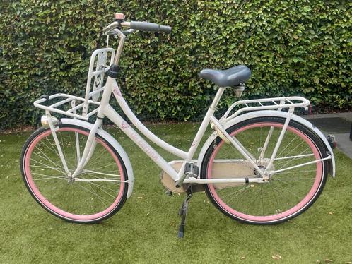 Cortina Damesfiets 28 inch roze met wit, Fietsen en Brommers, Fietsen | Dames | Damesfietsen, Gebruikt, Overige merken, (Extra) lage instap