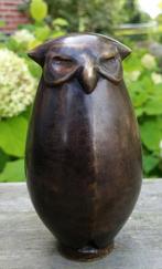 BOLLE UIL / bronzen beeld / 12,5 cm hoog, Dierenbeeld, Nieuw, Info@huisentuindecoratiemarie.nl, Huis en tuin decoratie marie