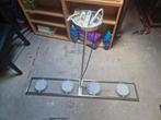 Plafondlamp met 4 Spots, Ophalen, Gebruikt, Glas, Industrieel