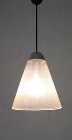 Vintage hanglamp ijsglas Peill & Putzler, Ophalen of Verzenden, Gebruikt, Vintage design hanglamp ijsglas 70s, 50 tot 75 cm