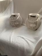 Lifestyle windlichten, Huis en Inrichting, Lampen | Lampenkappen, Ophalen, Gebruikt, 25 tot 50 cm, Wit