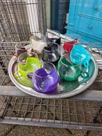 Retro vintage jaren 70 theeglazen, thee glas, Ophalen, Gebruikt