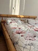 Bamboe bed ombouw met nachtkastjes, Ophalen, Gebruikt, Bamboe, Tweepersoons
