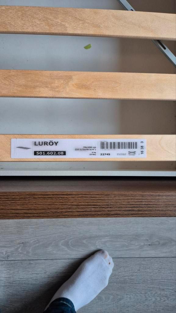 Ikea bedframe met lades, Huis en Inrichting, Slaapkamer | Bedden, Gebruikt, Tweepersoons, 140 cm, 200 cm, Hout, Bruin, Ophalen