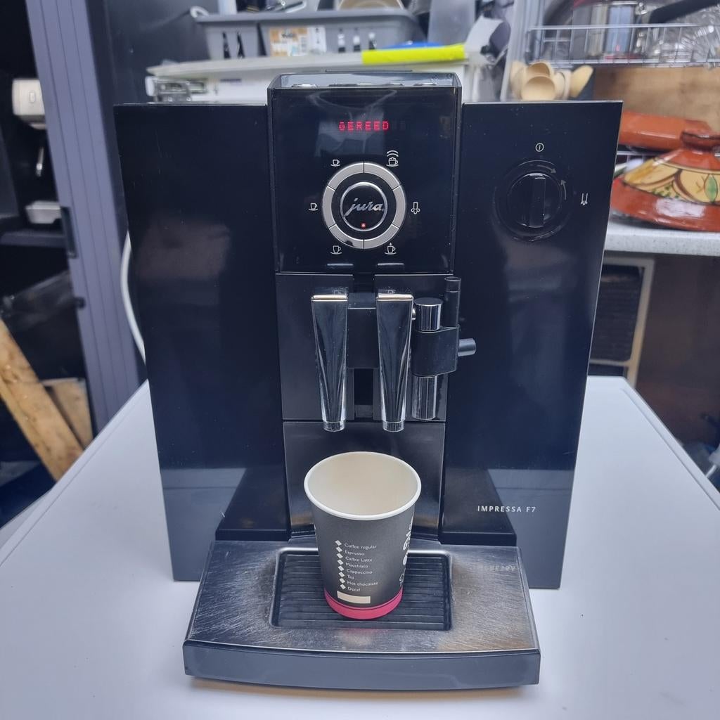 Jura Impressa F7 Koffiemachine - Perfecte Espresso!, Witgoed en Apparatuur, Koffiezetapparaten, Ophalen, Gebruikt, Koffiemachine