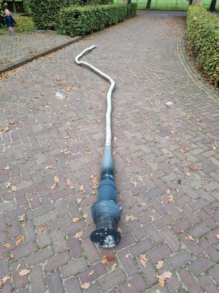 Luchtkanalen voor palletkachel/gashaard, Huis en Inrichting, Kachels, Gebruikt, Ophalen of Verzenden