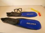 Flippers, maat 40-41 + snorkel + bril, Ophalen of Verzenden, Gebruikt, Snorkelset