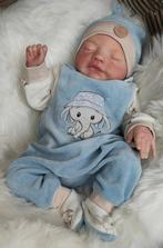 Reborn baby Leo by Cassie Brace, Ophalen of Verzenden, Zo goed als nieuw, Babypop, Levensecht of Reborn