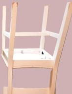 TK 1 witte ikea norvald STOEL met wat gebruikssporen, Ophalen, Gebruikt, Wit, Hout