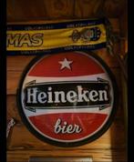 Oud rood Heineken wandbord bord, Verzamelen, Biermerken, Ophalen, Zo goed als nieuw, Reclamebord, Plaat of Schild, Heineken