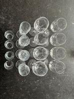 Setje 16 glazen, Huis en Inrichting, Keuken | Servies, Glas of Glazen, Gebruikt, Ophalen of Verzenden, Glas