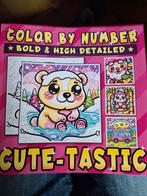 Cute-tastic Kleuren op Nummer Boek, Ophalen, Zo goed als nieuw, Tekenen en Schilderen, Geschikt voor kinderen