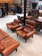 Deense fauteuil en bankstel retro / vintage Gave retroset, Ophalen
