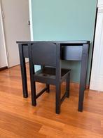 IKEA Sundvik kindertafel met stoel zwart/bruin, Ophalen, Gebruikt, Tafel(s)