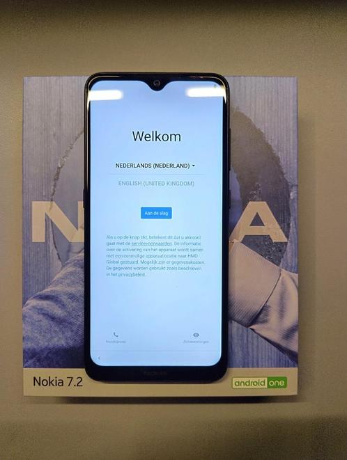 Nokia 7.2 (6GB ram, 128GB opslag) Zwart + accessoires, Telecommunicatie, Mobiele telefoons | Nokia, Zo goed als nieuw, Zonder abonnement