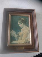 schilderijtje lezend jong meisje Fragonard, Ophalen of Verzenden