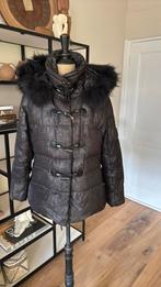 Airfield winterjas choco met bont en capuchon, Maat 38/40 (M), Bruin, Ophalen of Verzenden, Zo goed als nieuw