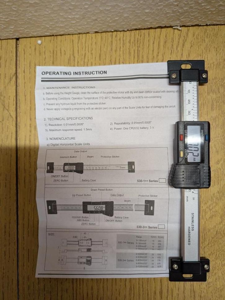 Digitale aanbouwschuifmaat,100mm, vertikaal, Hobby en Vrije tijd, Modelbouw | Overige, Nieuw, Ophalen of Verzenden